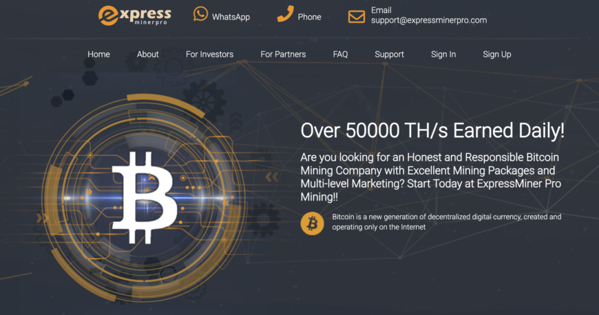 Expressminerpro Review: Crypto Mining Scam